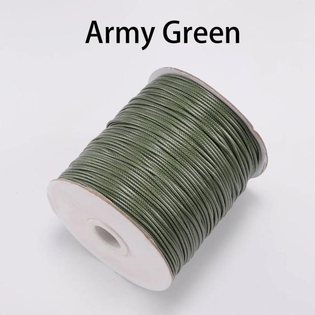 10 m/lote cabo de algodão encerado coreano fio encerado corda cinta colar corda grânulo para diy pulseira para fazer jóias descobertas