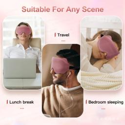 Máscara de sono 3d, auxílio para dormir, venda bloqueada, luz portátil, espuma de memória macia, máscara facial, conforto, design de três dimensões - Image 4