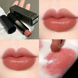 Batom vermelho marrom, à prova d'água, hidratante, espelhado, natural, maquiagem de longa duração, presente para o dia dos namorados - Image 3