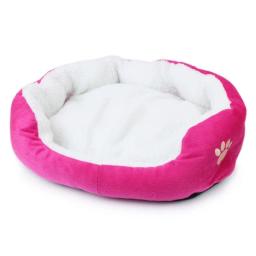 Cama para Cães de Pelúcia com Design de Urso Aconchegante, Cama Macia para Animais de Estimação para Cães Pequenos e Grandes - Image 1
