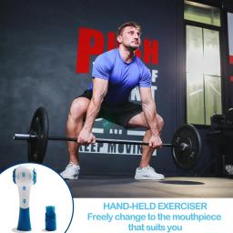 Treinador de respiração resistência ajustável portátil ferramenta de treinamento de expansão pulmonar aumentar a capacidade pulmonar correndo exercitador abdominal - Image 4
