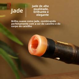 Flauta Curta Profissional  de Bambu Roxo com 8 Furos, Escala G, Ideal para Iniciantes, Instrumento Musical de Nível Básic... - Image 5