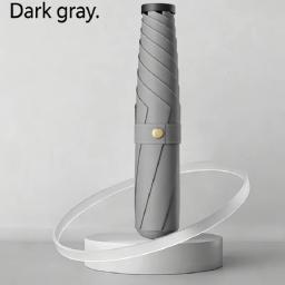 Guarda-chuva Japonês Ultra-leve Portátil de 125-147g, Proteção UV, Dupla Função para Sol e Chuva, Dobrável em 3 Partes, 6 Varetas, Tipo Lápis - Image 5