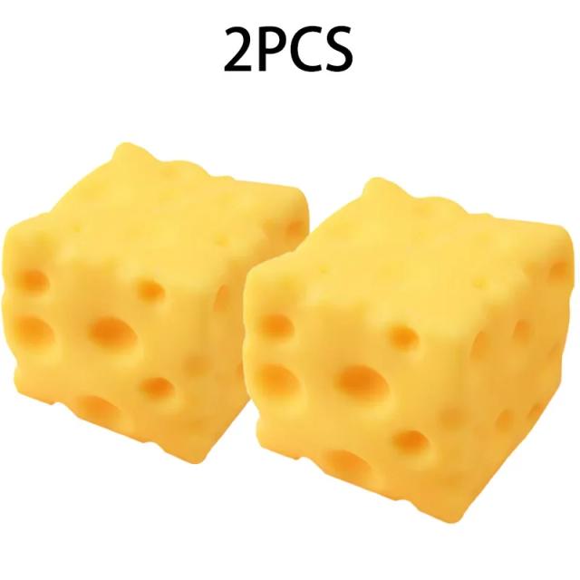 Brinquedo de Apertar Queijo Bola Moldável de Recuperação Lenta Tamanho Extra Grande 5CM