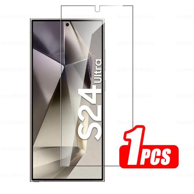 1-4 pces vidro temperado para samsung s24 ultra protetor de tela para samsung galaxy s24 s 24 ultra + plus 2024 armadura película protetora