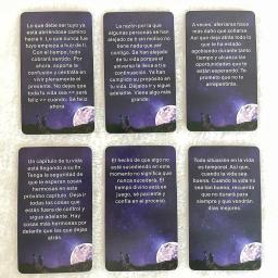 Baralho de tarô espanhol, cartas oracle do universo, tarô de palavras-chave, cartas de mensagens de espírito, para iniciantes, tarô versão espanhola, 12x7cm - Image 5