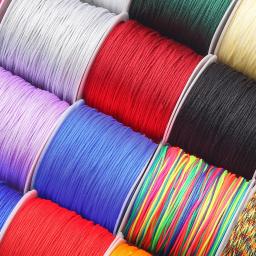 1 Rolo Tecido Jade Tópico Jóias Frisado Acessórios DIY Material Pulseira Colar Tecido Cord Linha Comprimento 50m - Image 1