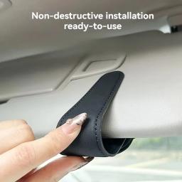 Clipe de óculos de carro rack de armazenamento de viseira de carro multifuncional criativo magnético suporte de óculos de sol caso - Image 4