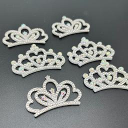 12pçs remendos acolchoados de coroa de strass para roupas diy, decoração de artesanato, apliques, faixa de cabeça, arco, acessórios de joias - Image 3
