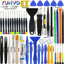 Ferramentas de reparo de desmontagem de celular para apple android conjunto abertura chave de fenda combinação skid multi função kit de desmontagem - Image 1