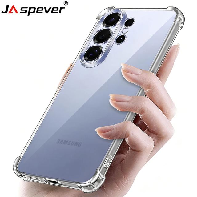 Capa Silicone Antichoque S26 Ultra Airbag Transparente para Samsung Galaxy S26 Ultra S26+ Plus