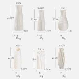 Vaso De Plástico Nórdico Simples, Pequeno Vaso De Flores Frescas, Garrafa De Armazenamento Para Flores, Sala De Estar, Decorações De Casa Moderna, Ornamentos, 1Pc - Image 5