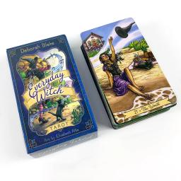 1 caixa de baralho de tarô de bruxa diário com guia - conjunto de 78 cartas, jogo de festa temático de bruxaria, cartas de tarô mágicas práticas - Image 2
