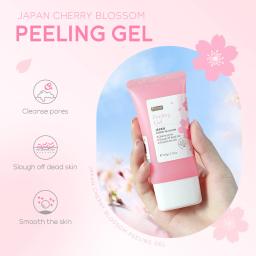 Sakura rosto limpeza profunda esfoliante gel cuidados com a pele clareamento hidratante reparação esfoliante facial cuidados com a pele 60g - Image 3