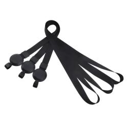 Capa preta para cartão de trabalho de identificação, com carretel de crachá retrátil, cordão, nome, porta-crachá, etiqueta no peito, manga para cartão de passagem de trabalho - Image 4