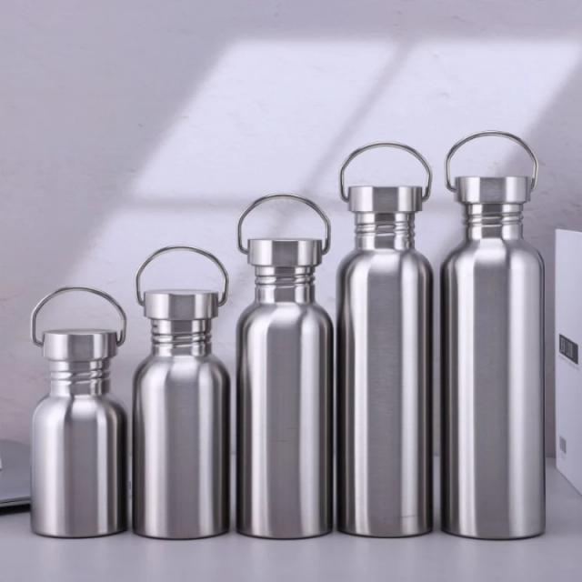 Garrafa de Aço Inoxidável 500/750/1000ml Esportiva Ciclismo Grande Capacidade