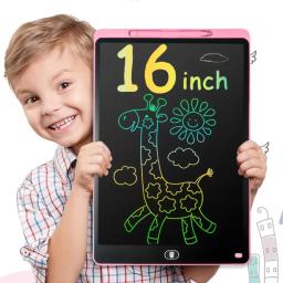 Quadro de Desenho LCD Grande de 16 Polegadas, Tablet de Escrita, Quadro Mágico Digital, Ferramentas de Arte, Brinquedos Educativos para Crianças, Presente - Image 6