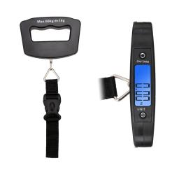 Balança Digital de Bagagem de 50kg, Balança Portátil para Malas, Balança Eletrônica Portátil com Display Digital Retroiluminado, Acessórios de Viagem - Image 3