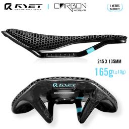 Ryet 3d impresso selim de bicicleta de carbono completo 245mm * 135/145/155mm selim de bicicleta para mtb cascalho assento de bicicleta de estrada peças - Image 2