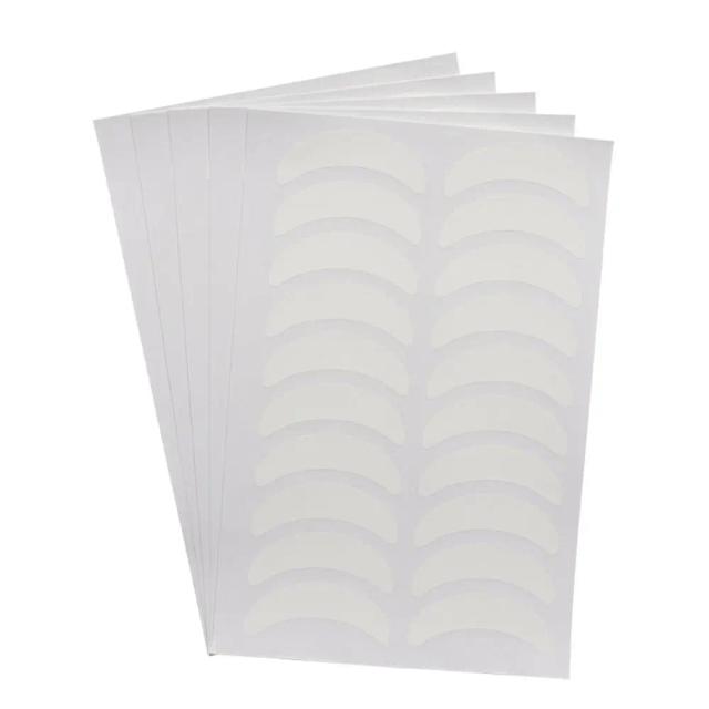 100 pçs/set salão de beleza remendos de extensão de cílios naturais cílios branco sob almofadas de gel de olho separação adesivo ferramentas de maquiagem