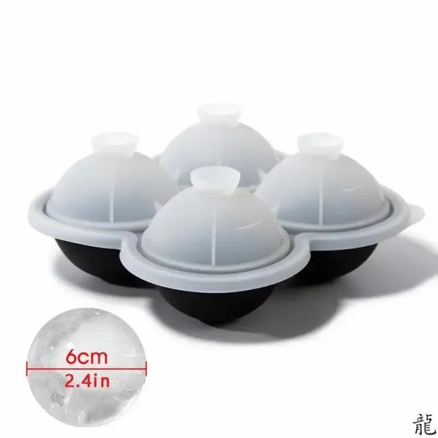 Forma de Gelo Grande de Silicone Fácil de Desenformar Sem Vazamentos para Whisky Coquetéis Sucos Festas 1 Unidade