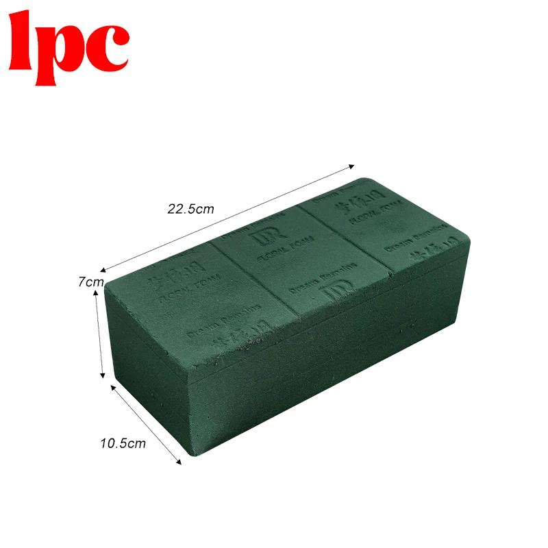 Bloco de espuma floral verde, arranjo de flores diy, esponja seca e molhada, tijolos absorventes para flores, aniversário, casamento, decoração de jardim - Image 1