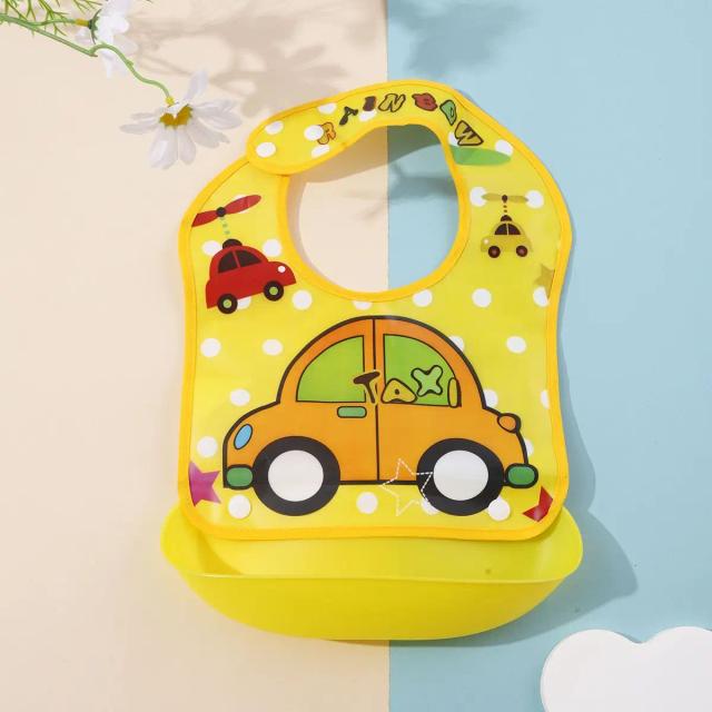 Babador Impermeável com Bolso Coletor Infantil para Comida