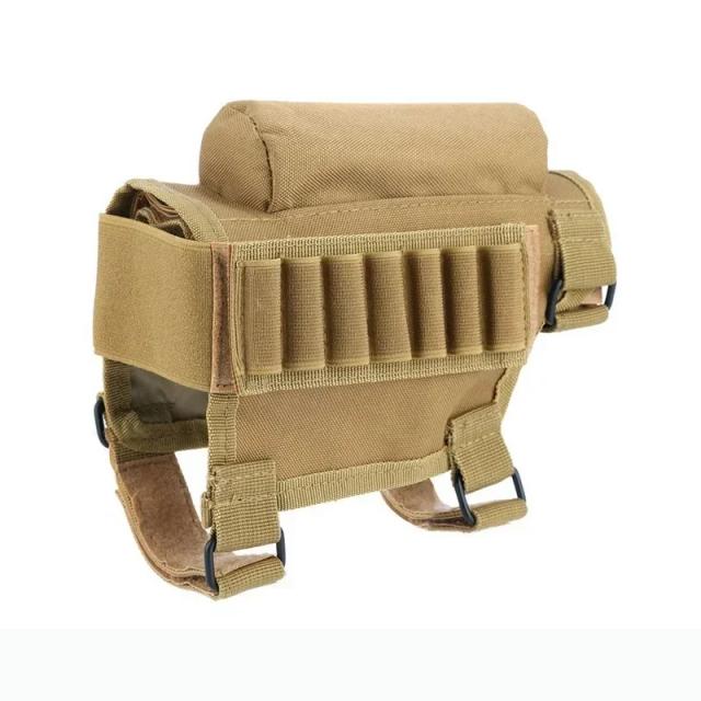 Rifle ao ar livre bochecha almofada riser escudo bolsa, acessório de caça, estoque de rifle bala revista saco de armazenamento