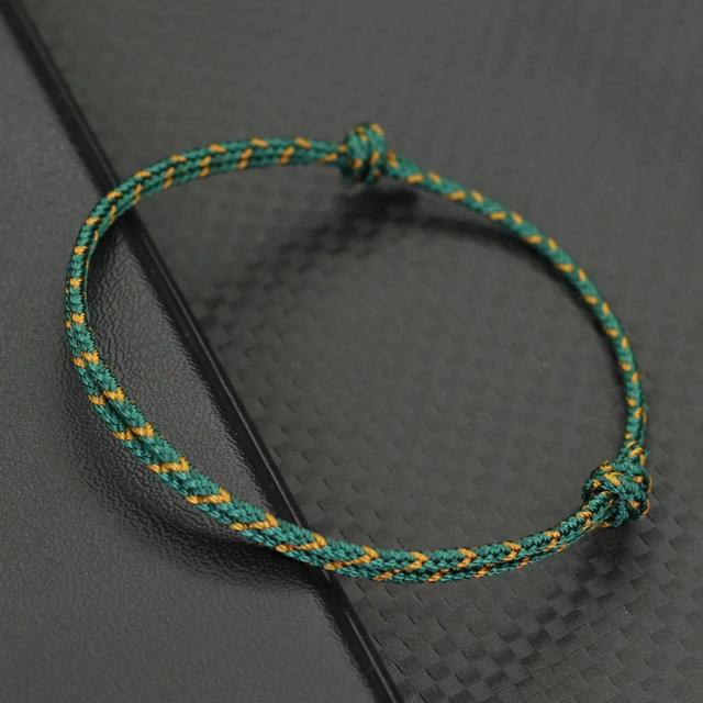 Pulseira tecida à mão ajustável unissex fio de camada para mãe ao ar livre