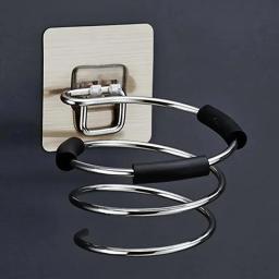 Suporte de secador de cabelo para banheiro, perfuração grátis, ferramentas de cuidados com o cabelo, adesivo, montagem na parede, ferramentas de salão de barbeiro - Image 1