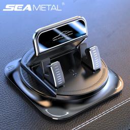 Suporte para telefone de carro SEAMETAL, suporte antiderrapante de silicone para painel de carro, rotação livre de 360 ​​graus, suporte universal para navegação head-up - Image 1