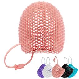 Luvas esfoliantes de banho Honeycomb, disponíveis em várias cores, limpam a pele e são seguras, respiráveis e inodoras. - Image 1