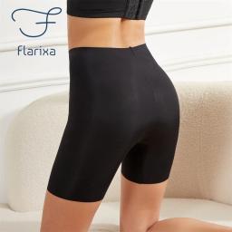 Flarixa sem costura cintura alta feminina perna longa cinto calcinha confortável sem costura calcinha longa barriga apertada sem costura shorts calcinha - Image 6