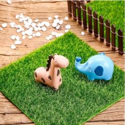 1pc mini terrário de grama artificial diy micro paisagem decoração falso musgo bonsai miniaturas ornamento do jardim - Image 5