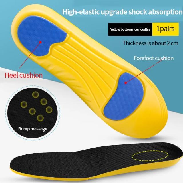 Palmilhas Esportivas de Silicone e EVA Unissex - Conforto e Suporte Superior