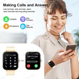 Novo Smartwatch de 1,83 polegadas com Notificações de Chamadas, Monitoramento do Sono, Rastreamento de Atividades, Compatível com Android e iOS Ht30 - Image 2