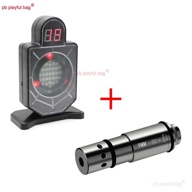 Cartucho laser vermelho tático para esportes ao ar livre, mira de furo 9mm, alvo de indução a laser 2mw, bala laser, acessórios de brinquedo qg659