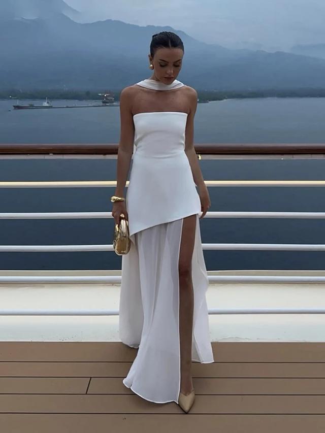 Vestido Longo Tomara que Caia Elegante Feminino para Festas Noturnas e Casamentos