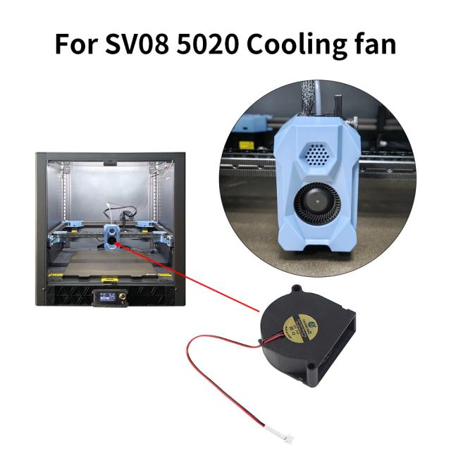 5020/4010/3010 Três estilos para ventilador silencioso de resfriamento SV08, resfriamento rápido e ventilador silencioso para impressora 3D SV08