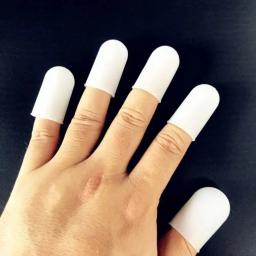 Protetor de dedo de silicone, 5 peças, resistente a altas temperaturas, capa antiderrapante para dedos - Image 2