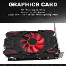 Placa Gráfica HD7670 4GB DDR5 128bit com Ventilador de Resfriamento, Suporte para Interface Multimídia HD 2560x1600, Placa Gráfica para Jogos DVI VGA - Image 2