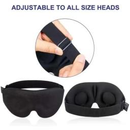 Máscara de dormir 3D com sombreamento total, relaxante e sem pressão, macia e respirável, para aliviar a fadiga ocular - Image 5