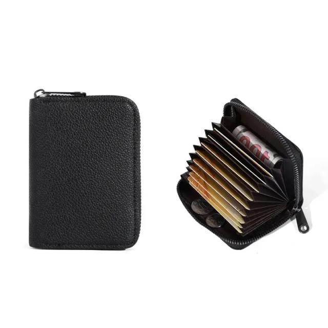 Porta Cartão Anti-Demagnetismo PU com 20 Compartimentos
