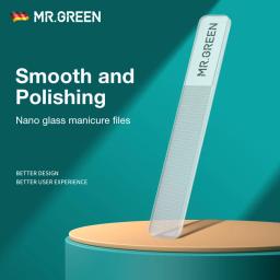 Limas de Unha de Nano Vidro MR.GREEN, Ferramenta Profissional para Polimento e Manicure, Lavável, Deixa as Unhas Brilhantes Facilmente como o Esmalte - Image 1