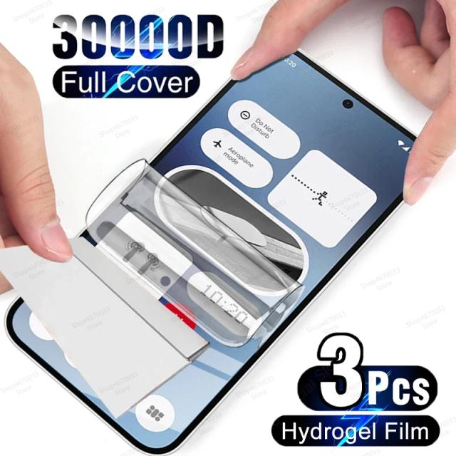 Nada Filme de Hidrogel Protetor de Tela 3 Peças
