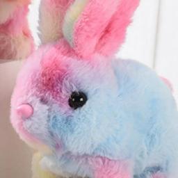 Brinquedo de Coelho de Pelúcia Elétrico que Salta, Coelhinho Interativo para Meninos e Meninas, Brinquedo de Animal de Pelúcia com Som - Image 5