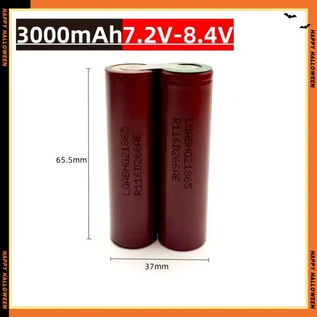 Bateria LG HG2 18650 3000mAh 20A para Ferramentas Elétricas