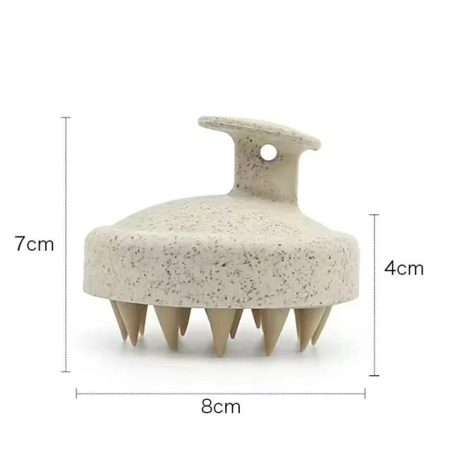 Massageador de Couro Cabeludo Silicone Flexível Antiderrapante - Estimula Crescimento Capilar