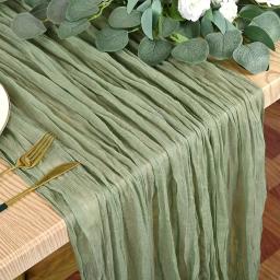 1pc estilo boho gaze corredor de mesa-longa gaze sheer romantictable corredor para casamentos e decoração de cena decoração de casa - Image 5