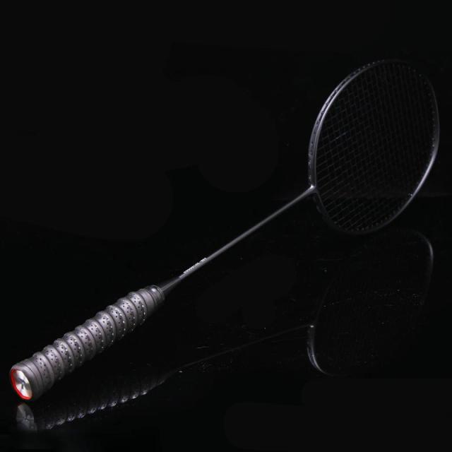 Conjunto de Raquetes de Badminton de Fibra de Carbono de Alta Qualidade, Raquete Profissional 4U para Badminton Ofensivo